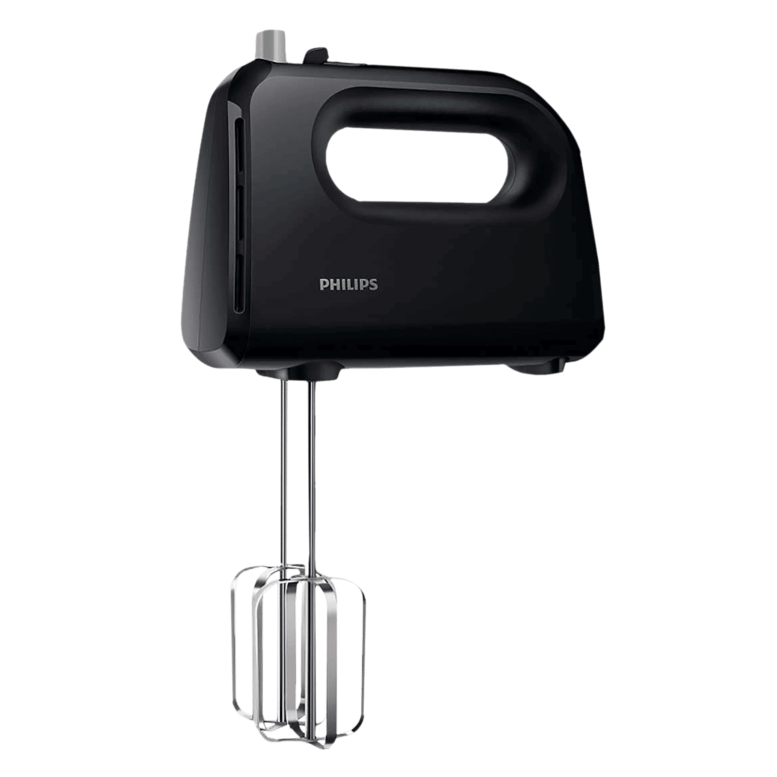 PHILIPS Daily Collection 300 Watt 5 Speed Hand Mixer with 4 Attachments (Non-Slip Grip, Black)