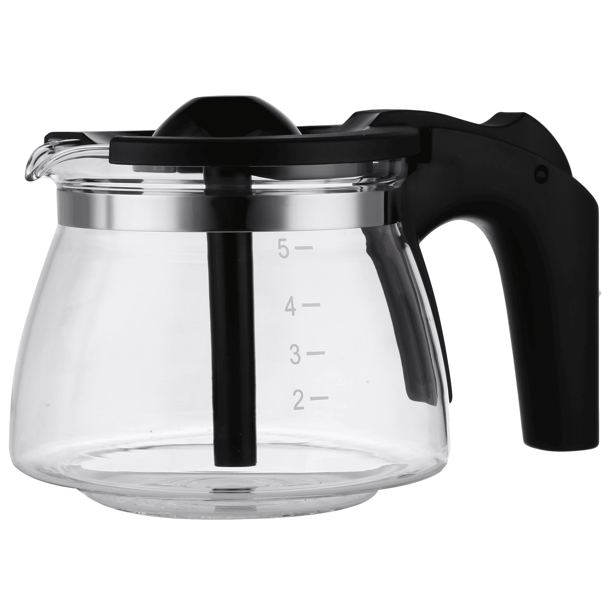 Croma Carafe For Coffee & Tea Maker (6 Cup Coffee Making Capacity, Black)