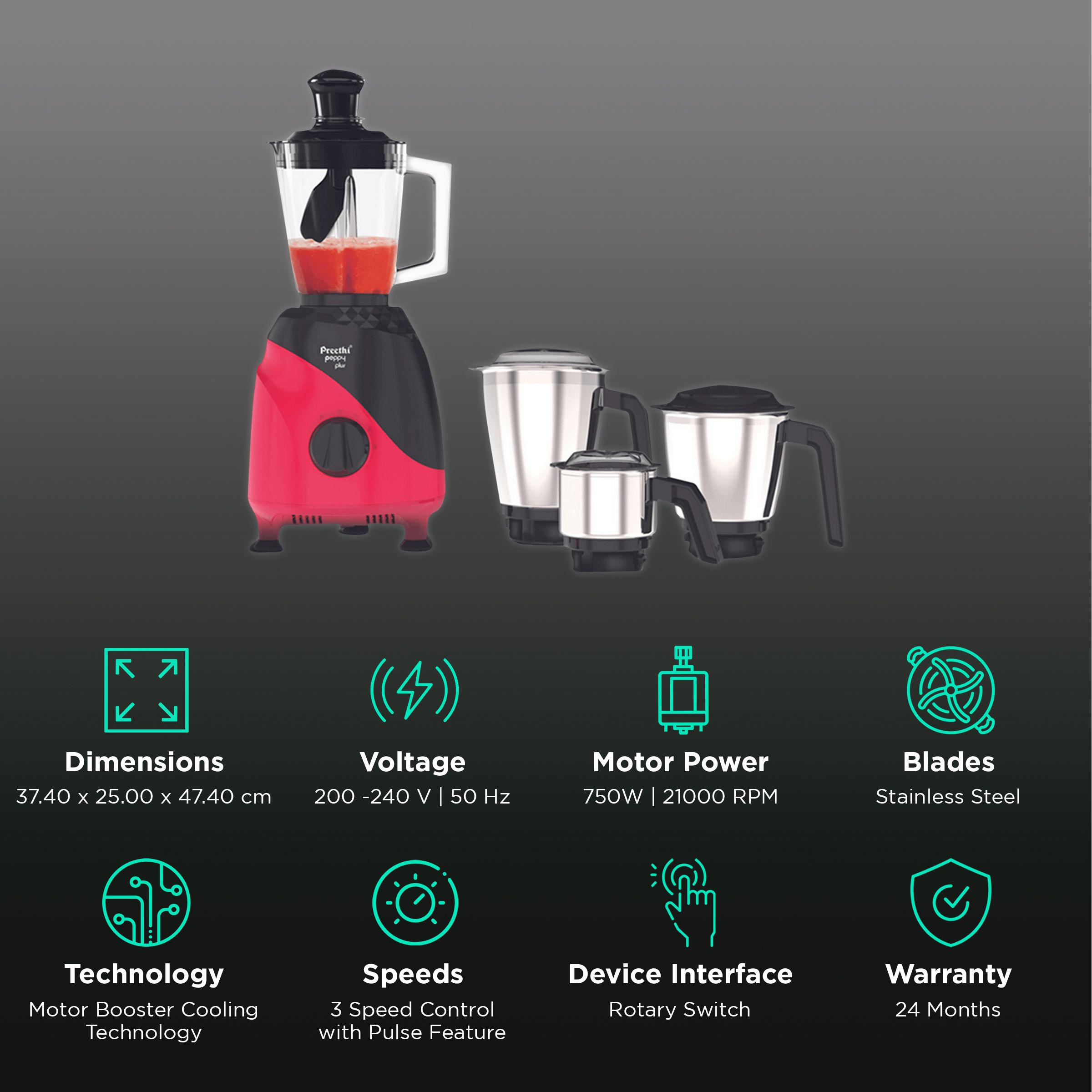 Preethi Peppy Plus 750 W