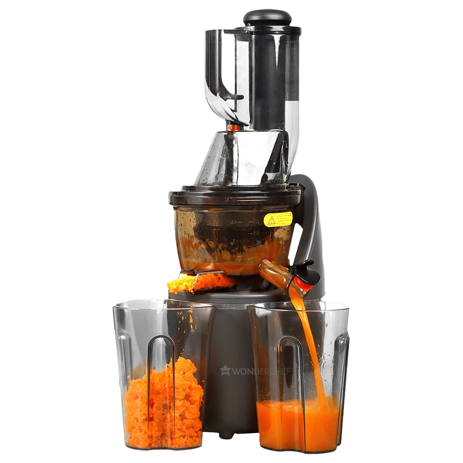 WONDERCHEF Regalia 240 Watt 2 Jars Cold Press Slow Juicer (55 RPM, Powerful and Nutritional, Black)