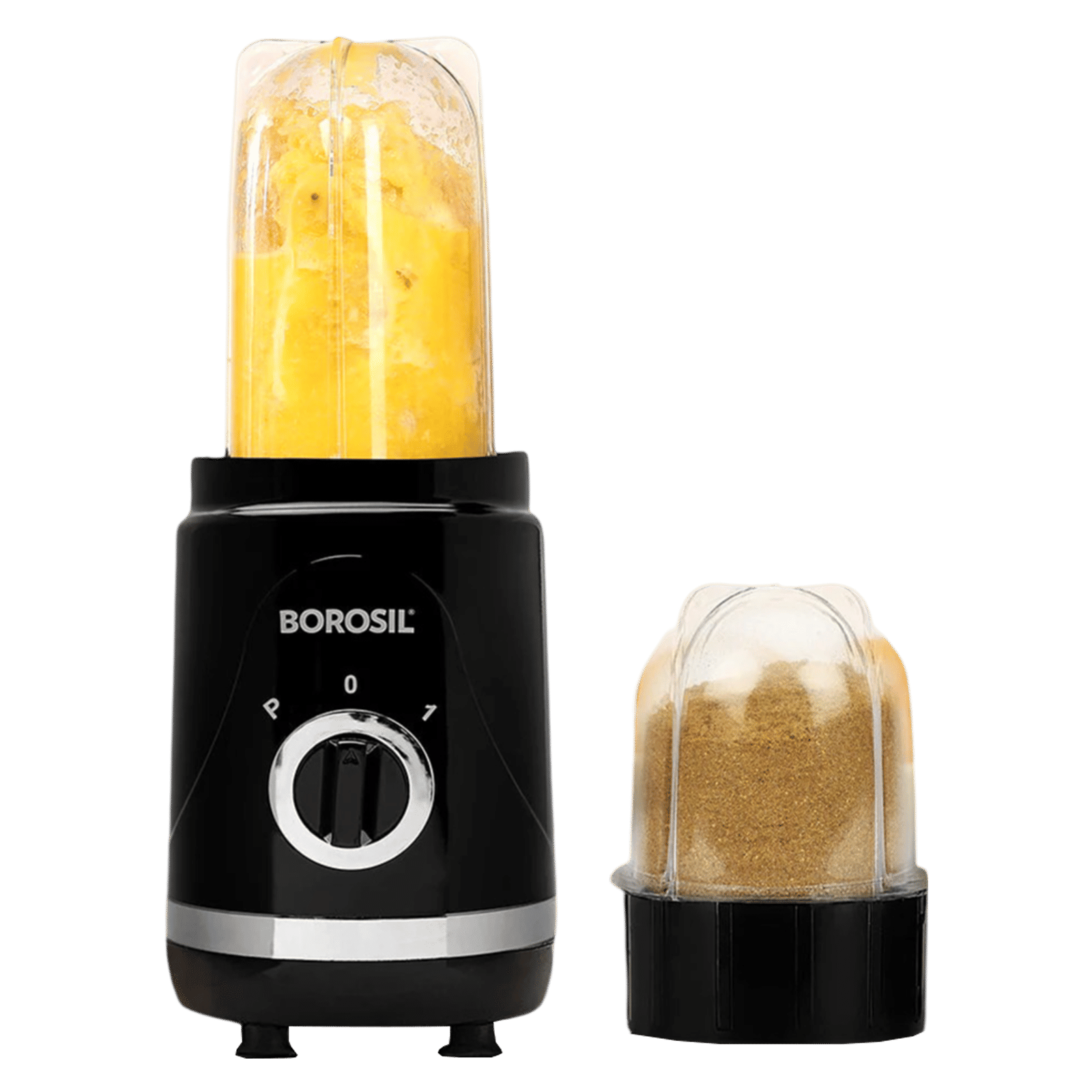 BOROSIL Nutrifresh 400 Watt 2 Jars Blender, Grinder & Smoothie Maker (22,000 RPM, In built Thermostat, Black)