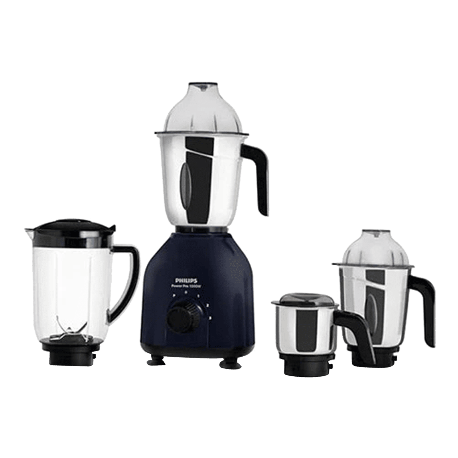 PHILIPS Power Pro 1000 Watt 4 Jars Mixer Grinder (21000 RPM, Quick Cool Ventilation Technology, Azure Blue)