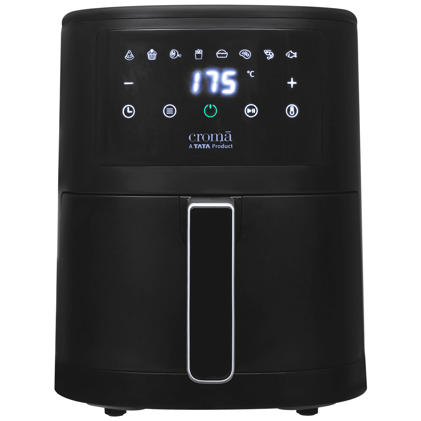 Croma AO6997 3.5L 1500 Watt Digital Air Fryer with Rapid Heat Circulation Technology (Black)