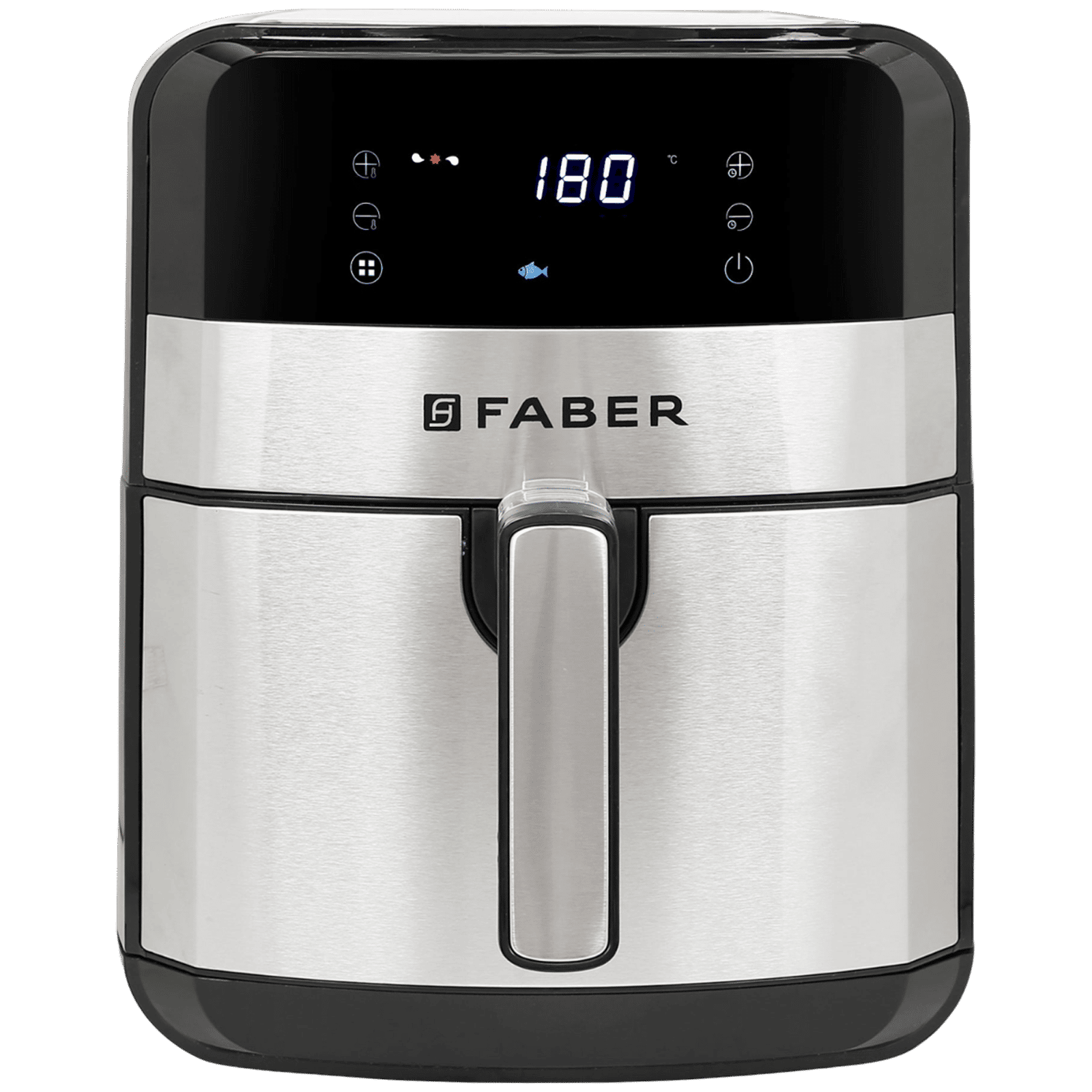 FABER 6.5L 1750 Watt Digital Air Fryer with 360 Degree Rapid Air Circulation Technology (Silver)