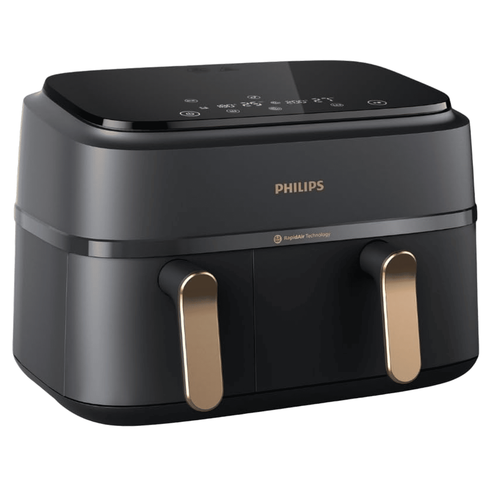 PHILIPS 3000 Series 9L 2750 Watt Digital Air Fryer with Rapid Air Technology (Black & Gold)