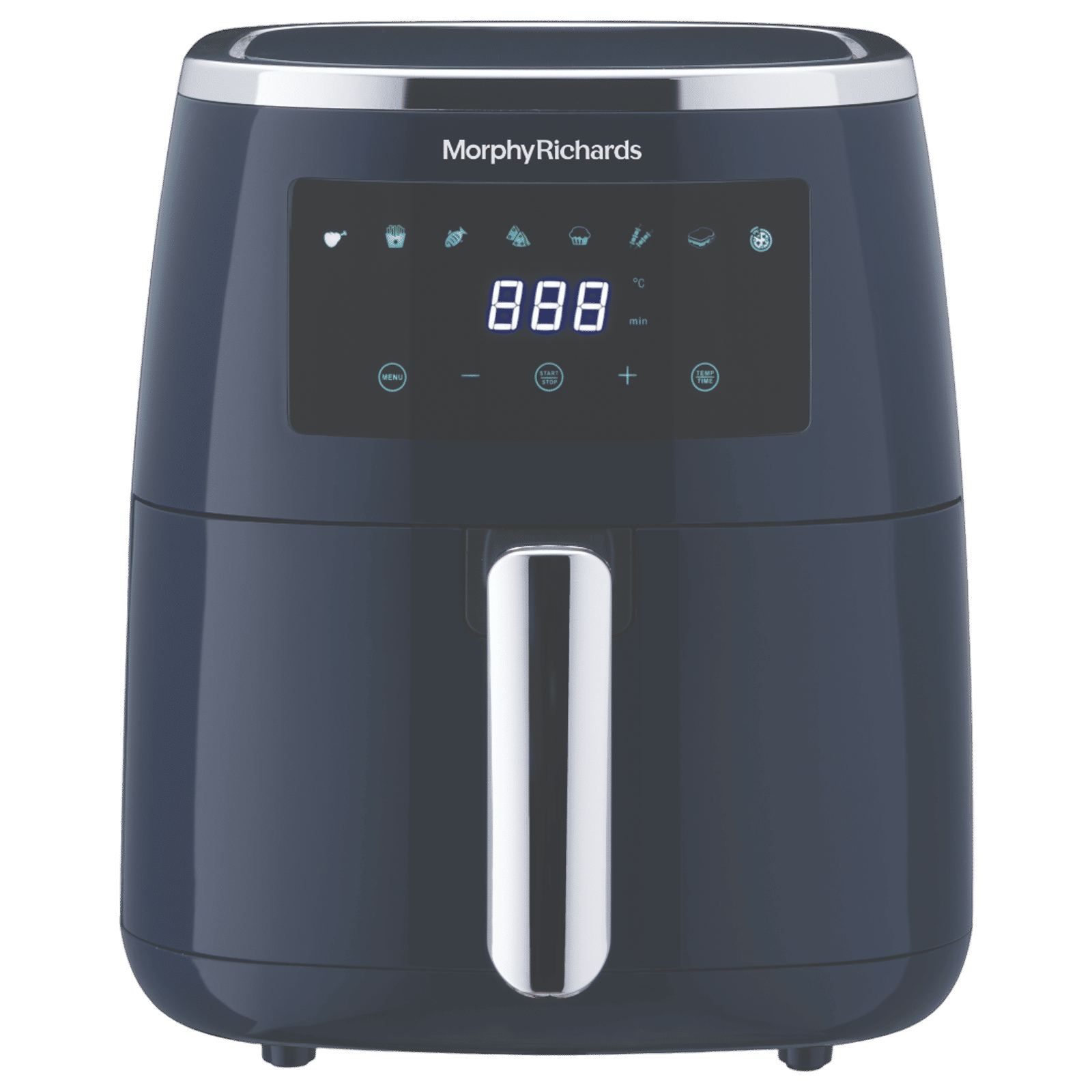 morphy richards Crisp Pro 5L 1500 Watt Digital Air Fryer with 8 Preset Menus (Navy Blue)