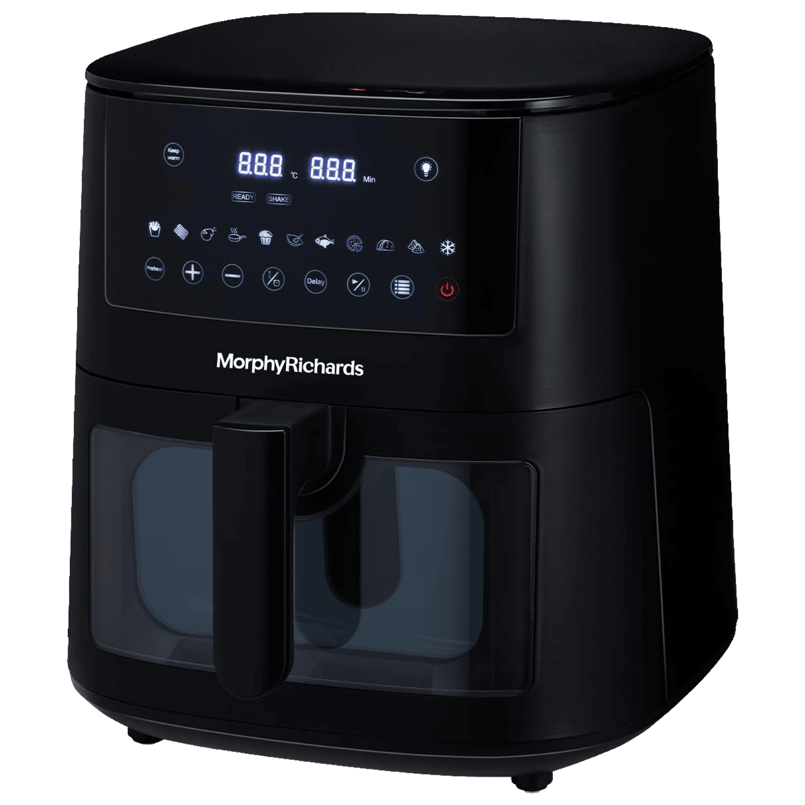 morphy richards Crystal Crysp 6.5L 1500 Watt Digital Air Fryer with 11 Preset Menus (Black)