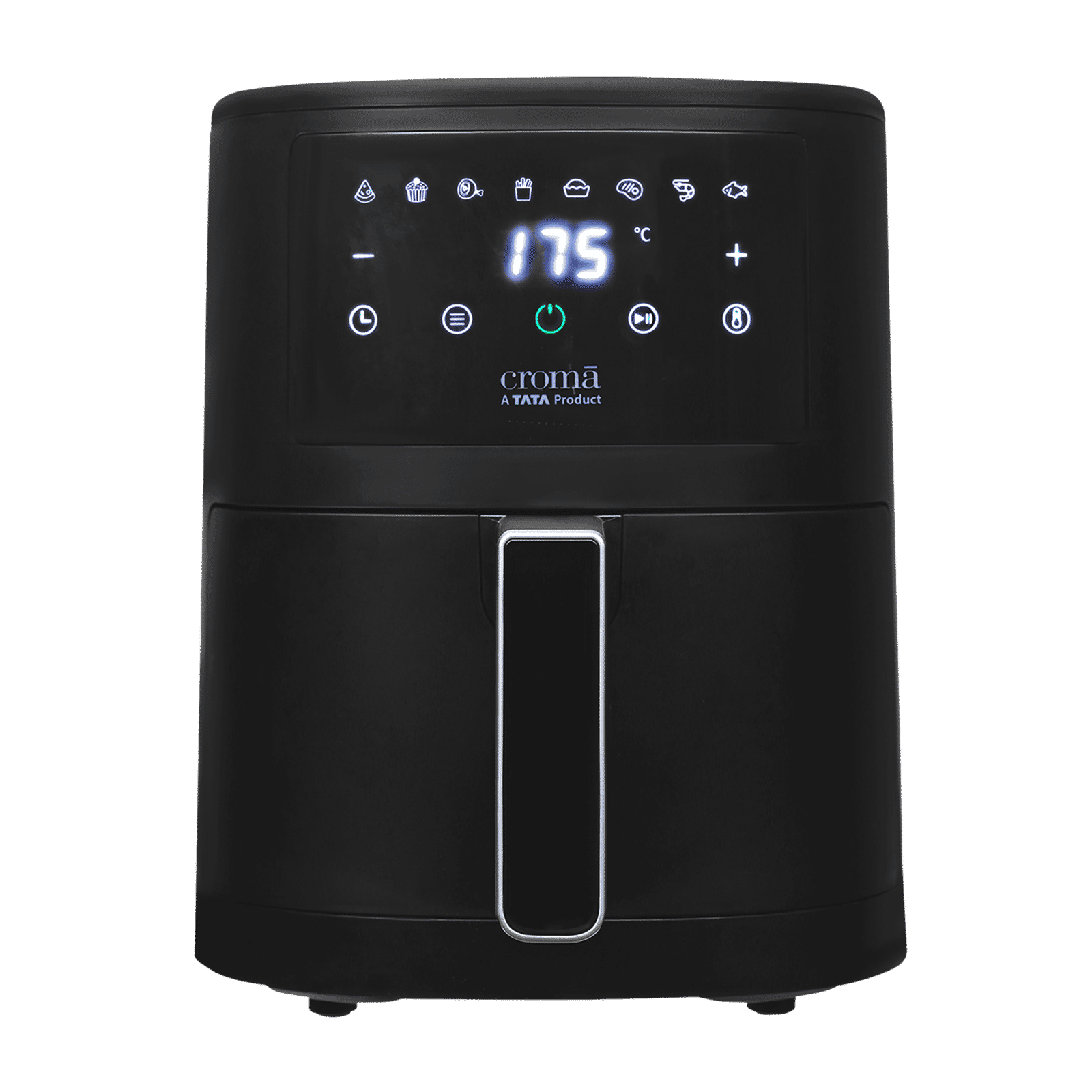 Croma AO6997 3.5L 1500 Watt Digital Air Fryer with Rapid Heat Circulation Technology (Black)