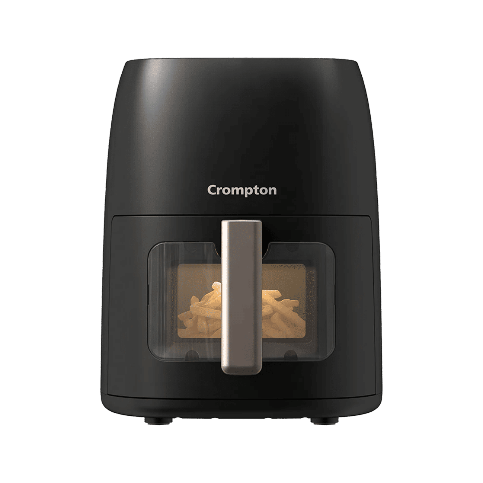 Crompton Ameo DLX 4.2L 1450 Watt Digital Air Fryer with Live Cooking Window (Black & Gold)