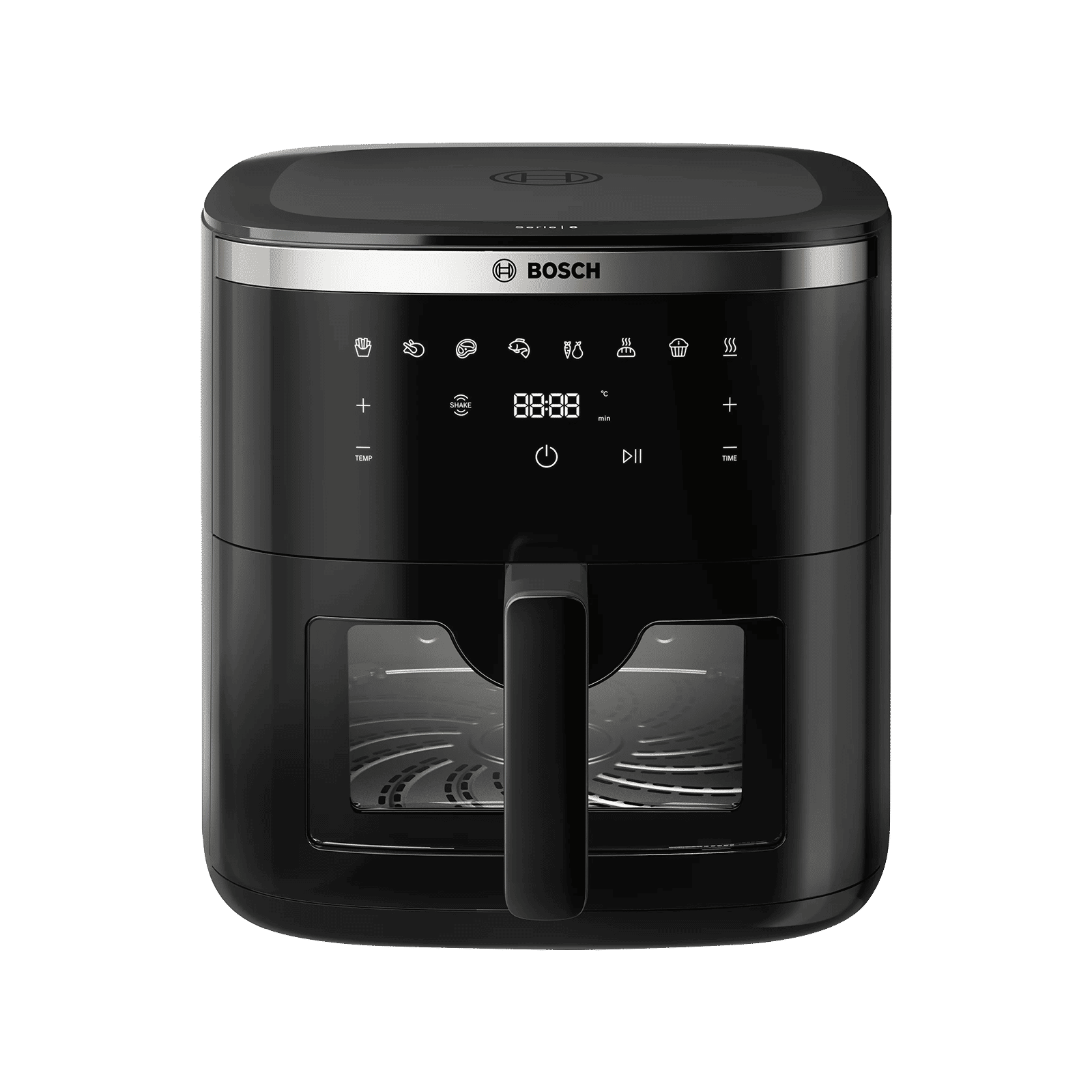 Bosch CrispMaxx Serie 6 7.2L 1800 Watt Digital Air Fryer with Experience Air Frying Technology (Black)