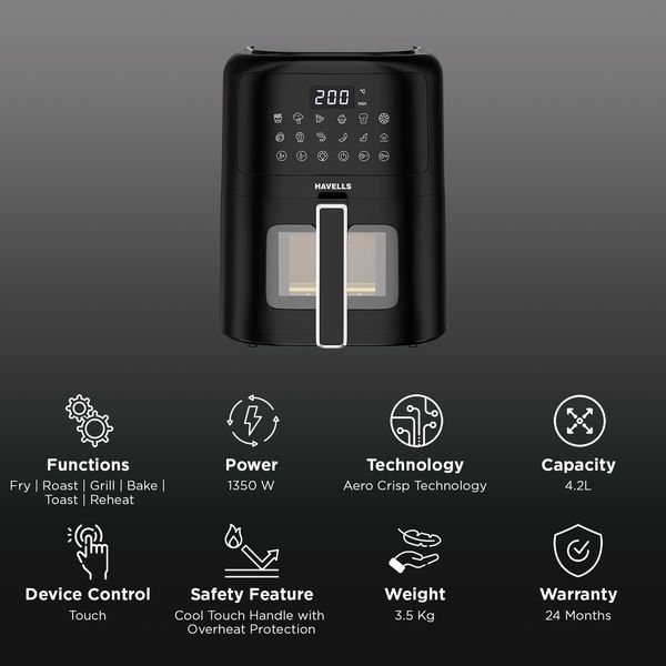 Havells Prolife Vista Digital Air Fryer (4.2L) — photo 4 of 4
