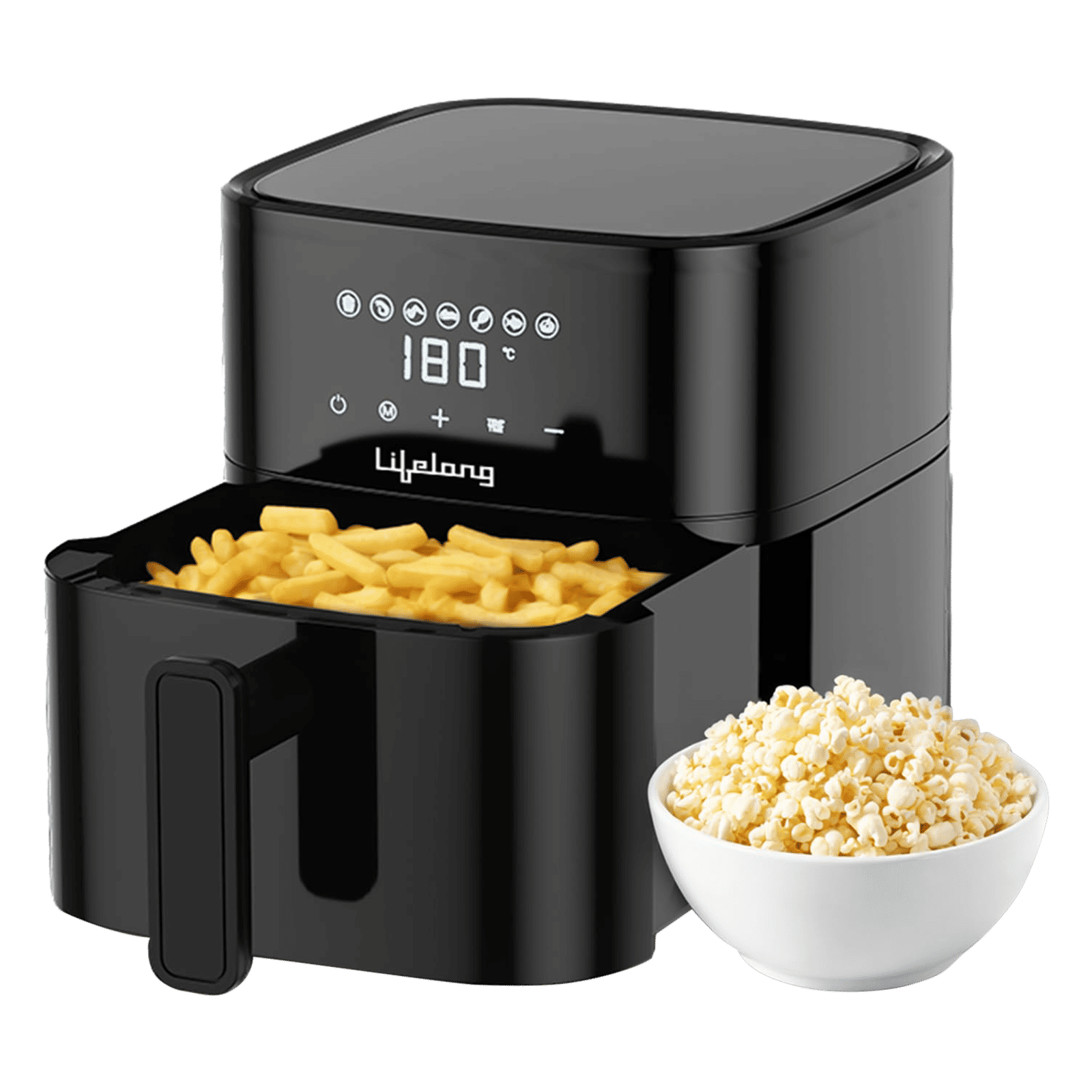 Buy Lifelong LLHFD442 4.2L 1200 Watt Digital Air Fryer with 7 Preset Menus (Black) Online - Croma