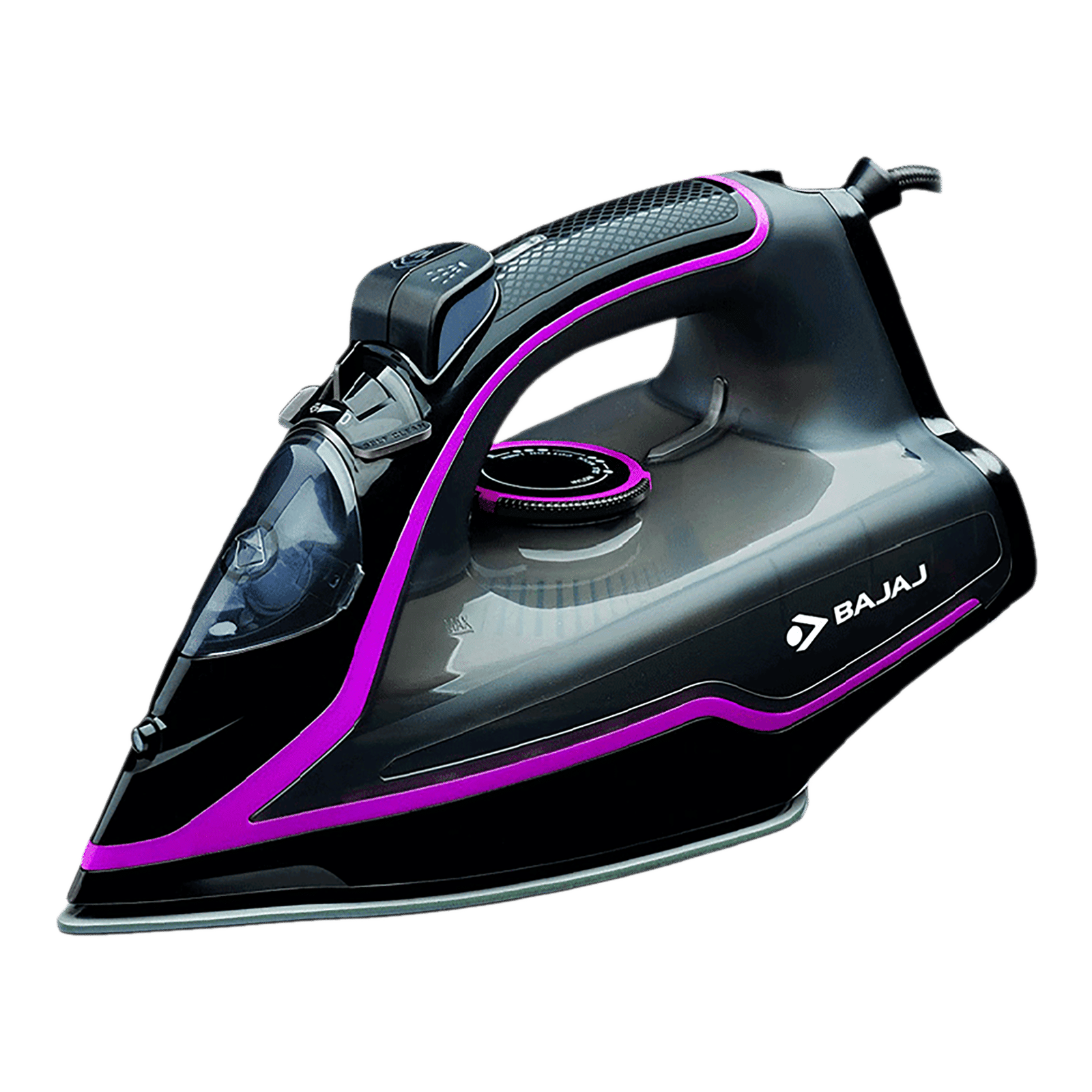 BAJAJ MX-35N 2000 Watts 210ml Steam Iron (Vertical & Horizontal Ironing, Black)