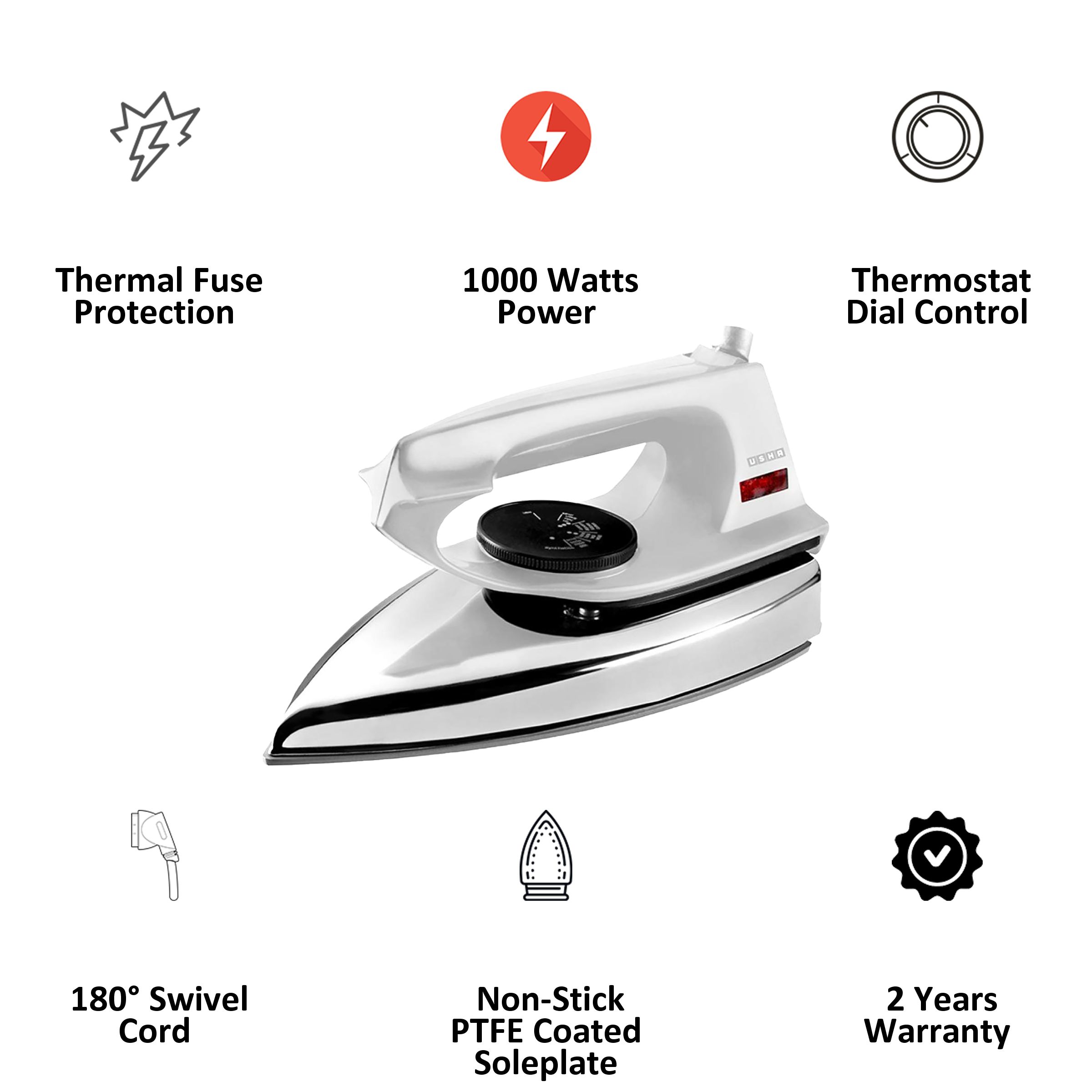 Usha EI 2802 LT White HAN