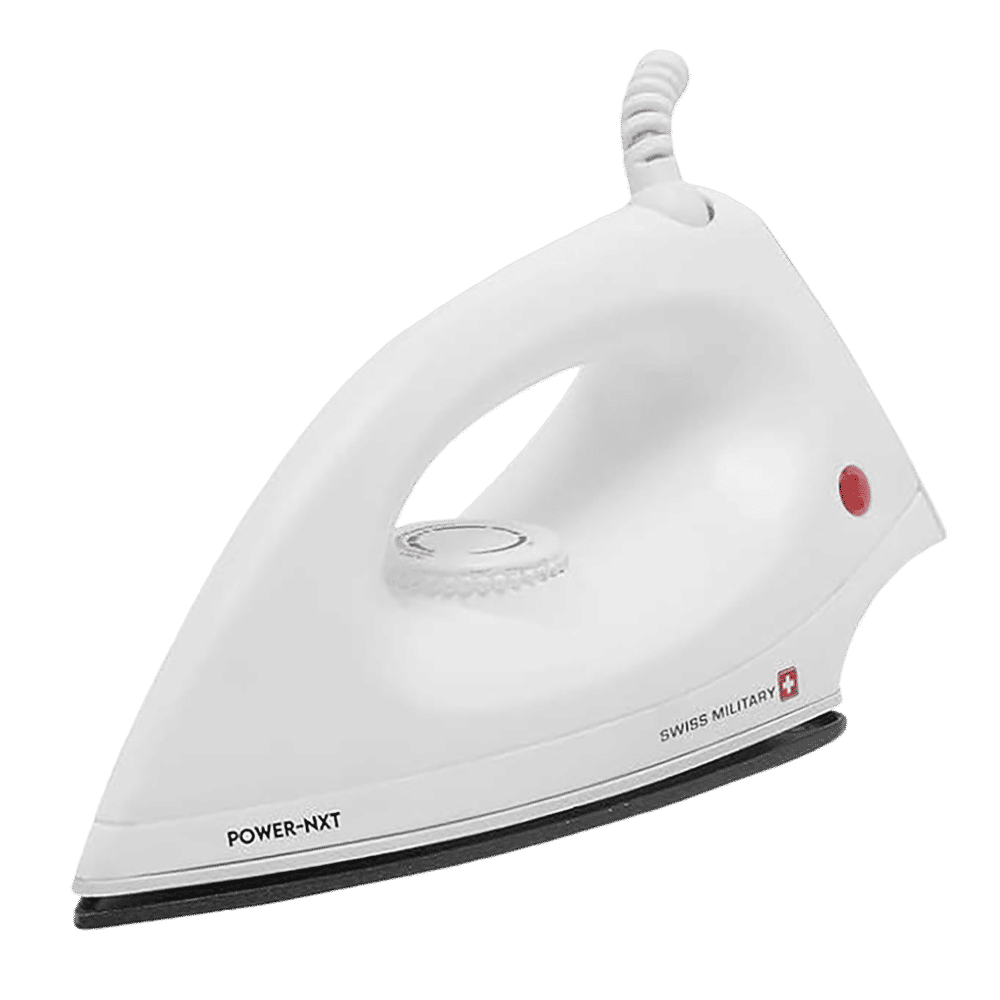 SWISS MILITARY Power Nxt 1000 Watts Dry Iron (Auto Shut off, White)-image-40