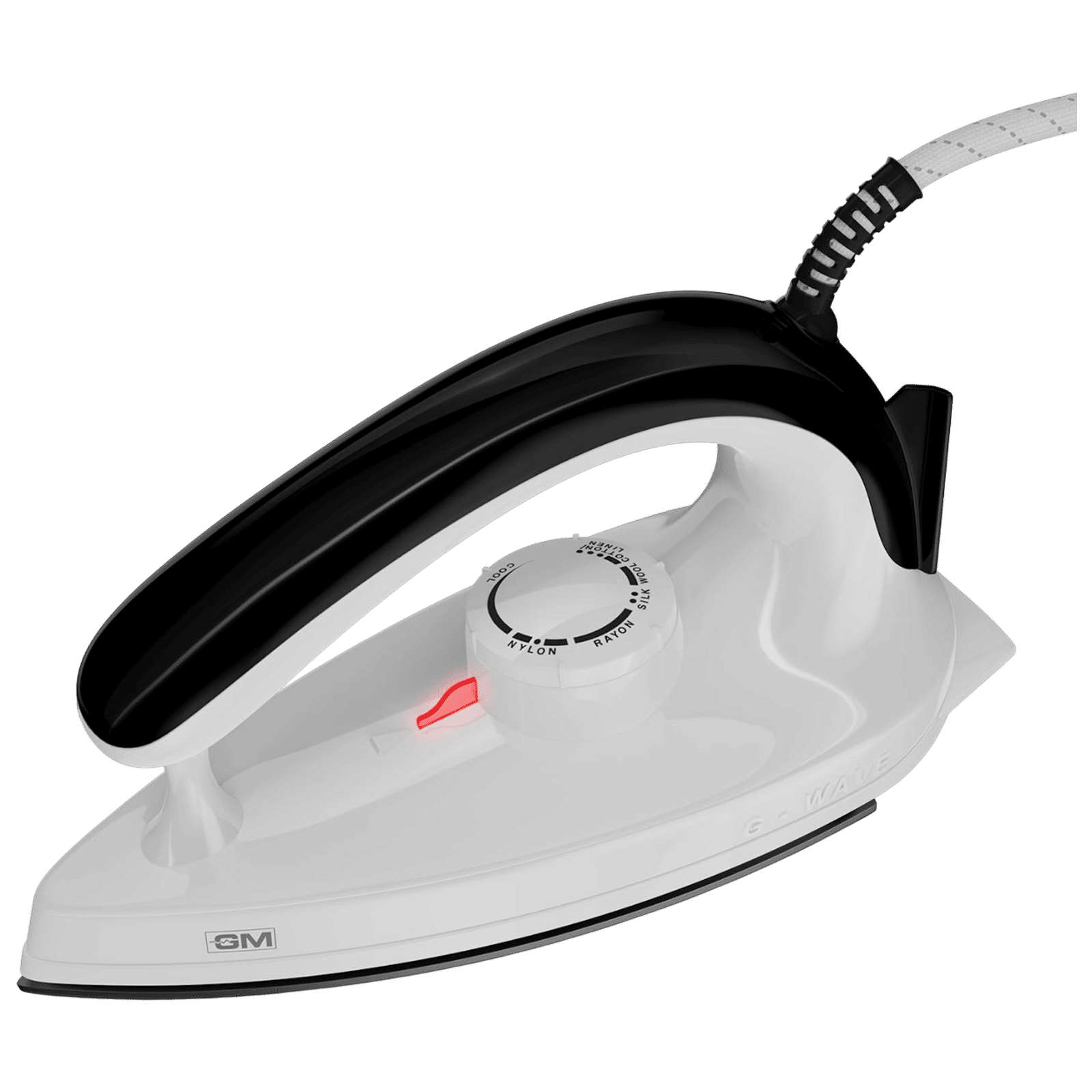 GM Wave 1000 Watts Dry Iron (Aerodynamic Design, 45DIWV105BKPLFT, Black)