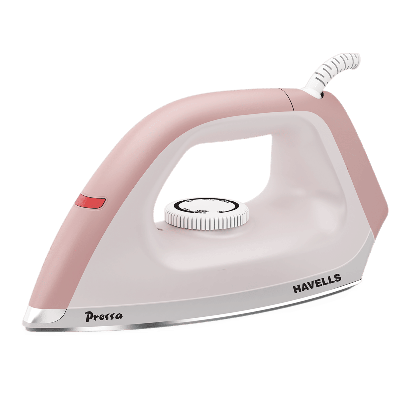 HAVELLS Pressa 1100 Watts Dry Iron (Greblon Non-Stick Sole Plate, Peach)