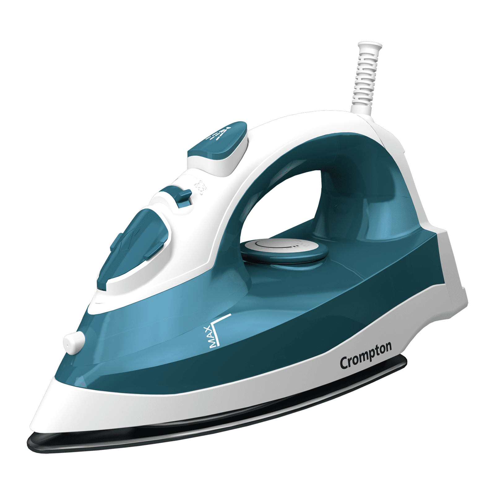Crompton FabriMax Neo 1250 Watts 200ml Steam Iron (6 Fabric Settings, White & Teal)