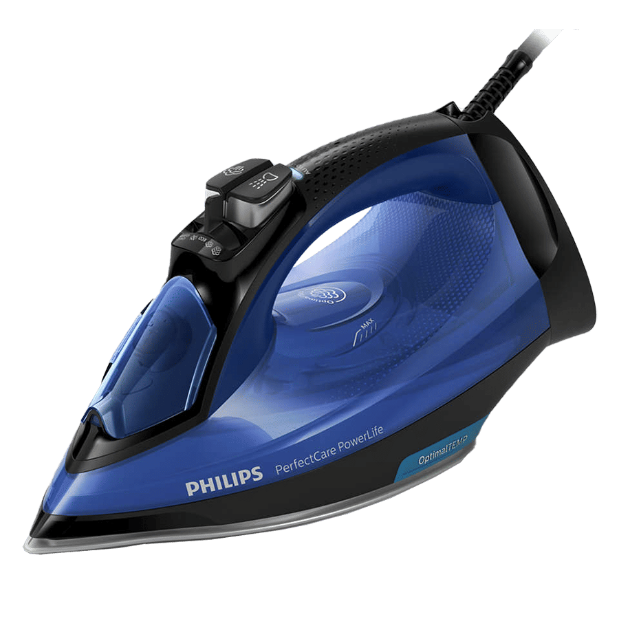 PHILIPS PerfectCare 2400 Watts 300ml Steam Iron (OptimalTEMP Technology, Blue)