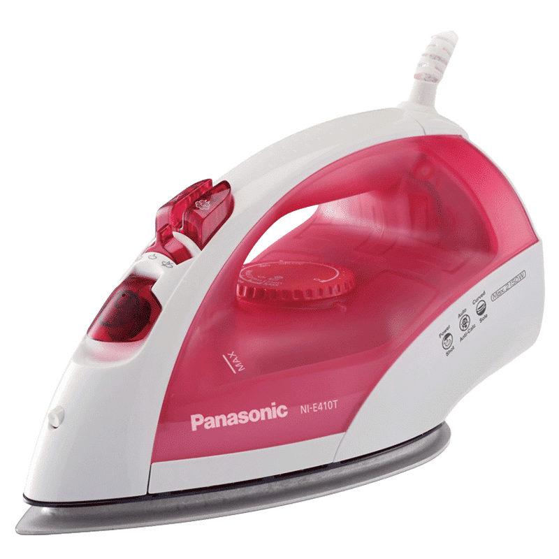 Panasonic 2150 Watt Steam Iron (NI-E410TRSM, Red)