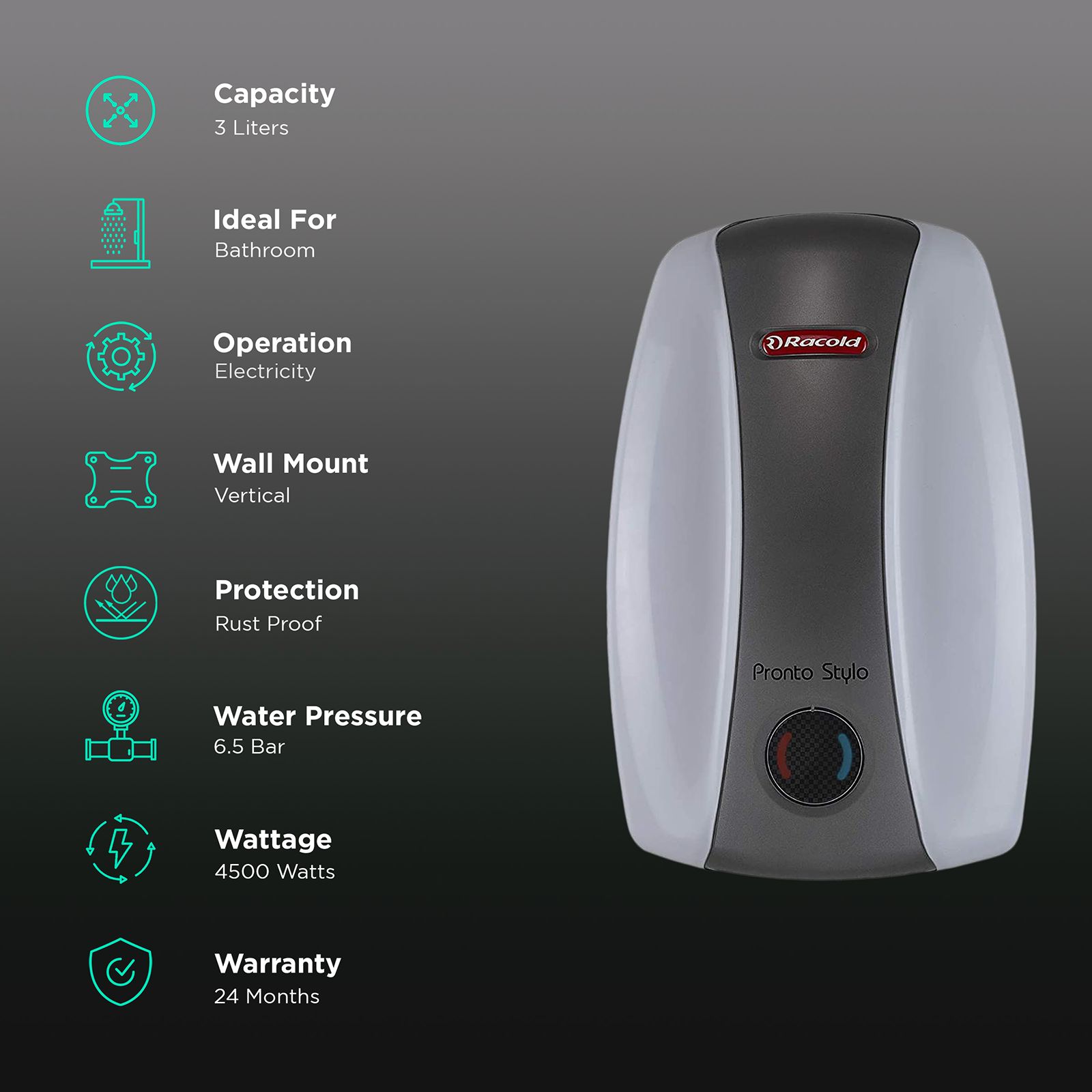 Racold Vijay Geyser Litres Price Kw Racold Litre Geyser Price Buy