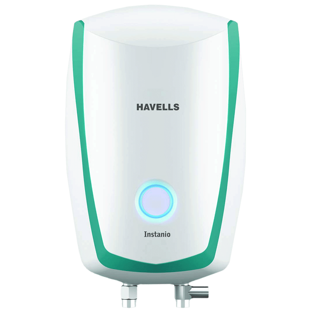 HAVELLS Instanio 3 Litre 3 Star Vertical Instant Geyser with Safety Valve (White & Blue)