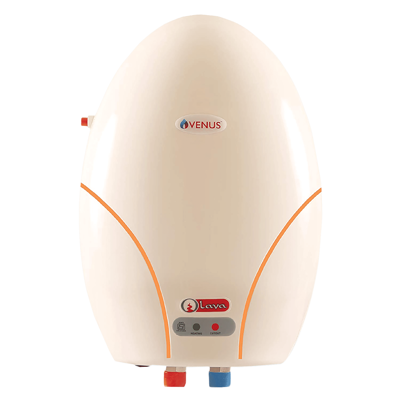 VENUS Lava 3 Litre 4 Star Vertical Instant Geyser with Multifunction Valve (Ivory)