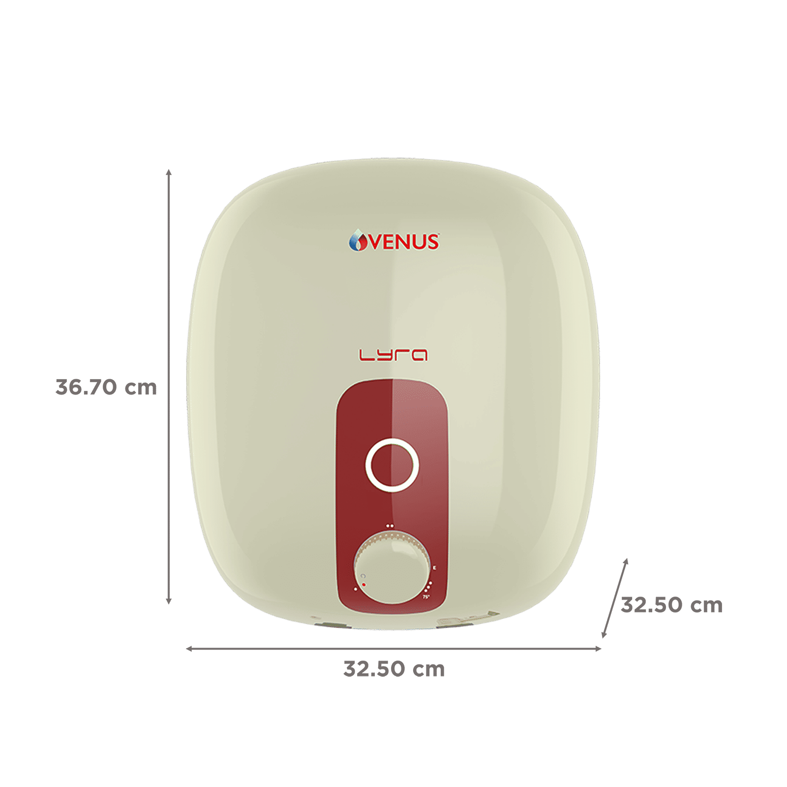 Poorvika Mobiles Venus Lyra Water Heater 15 Litres Copper Venus