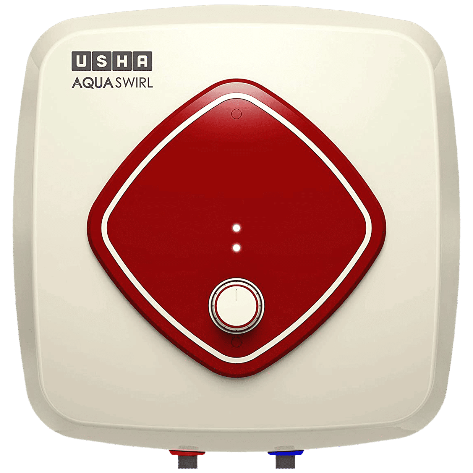 USHA Aqua Swirl 25 Litres 5 Star Vertical Storage Water Geyser with Copper Heating Element (Ivory Wine)