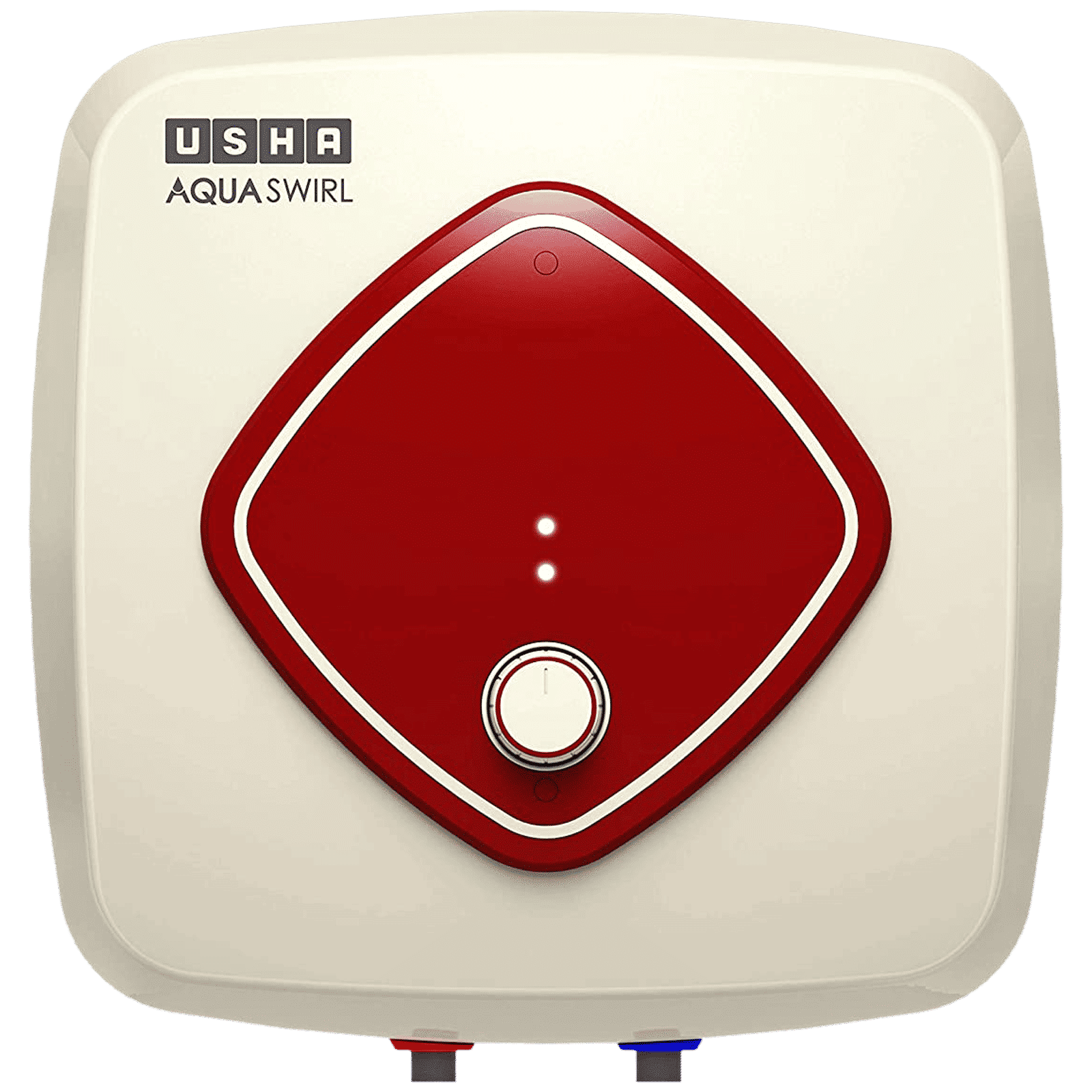 USHA Aqua Swirl 15 Litres 5 Star Vertical Storage Water Geyser with Copper Heating Element (Ivory Wine)