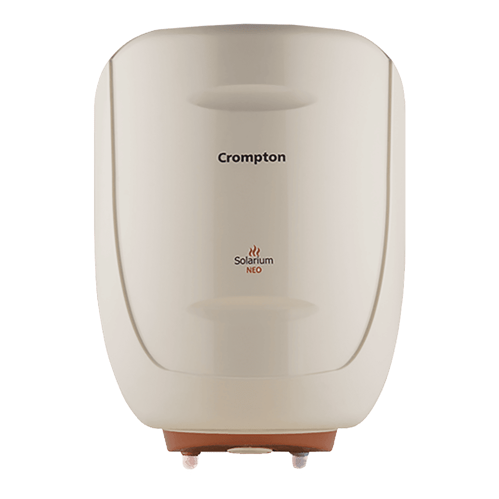 Crompton Solarium Neo 6 Litres 4 Star Vertical Storage Water Geyser with Glass Coated Incoloy Heating Element (White)