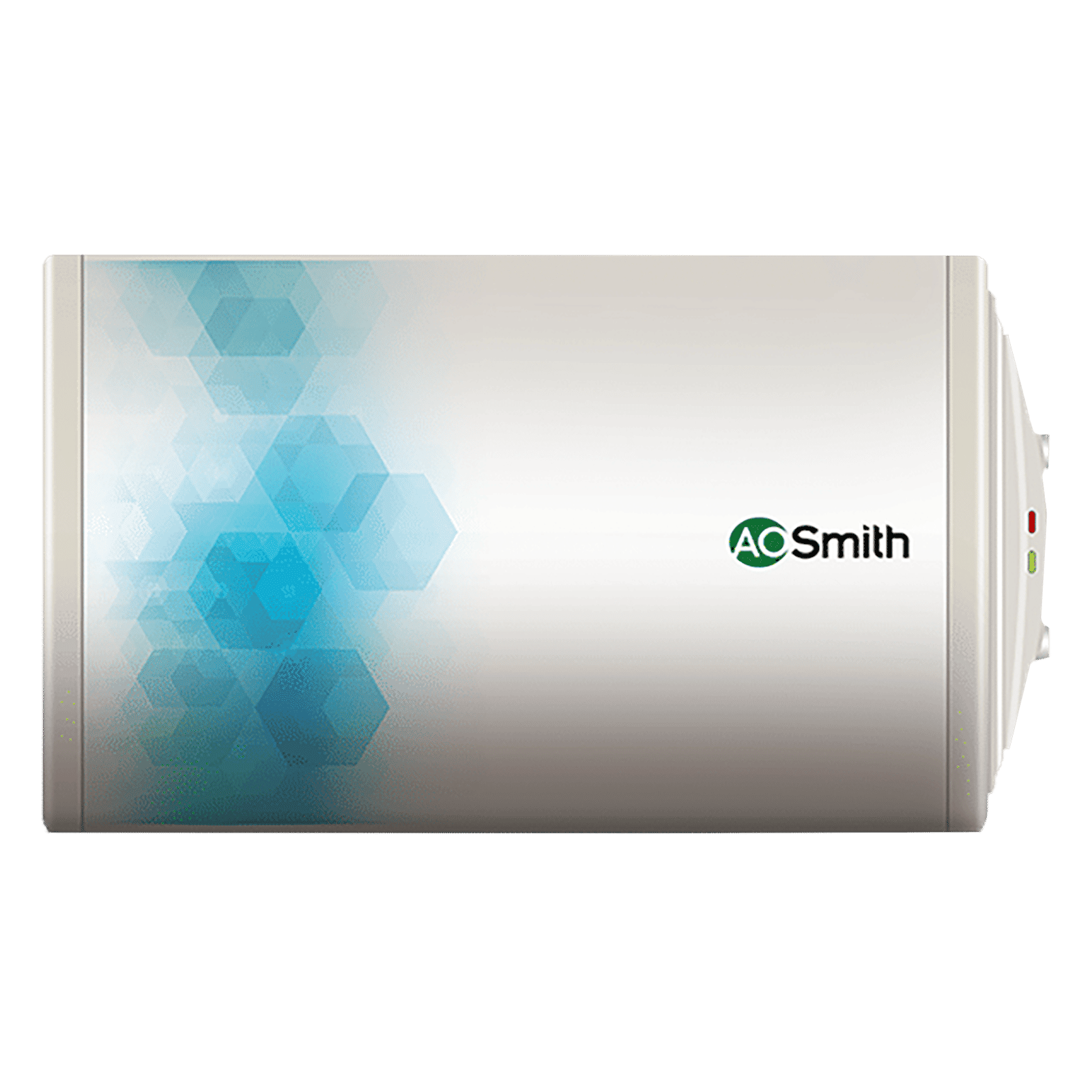 AO Smith 15 Litres 3 Star Horizontal Storage Water Geyser with Glass Coated Incoloy Heating Element (White)