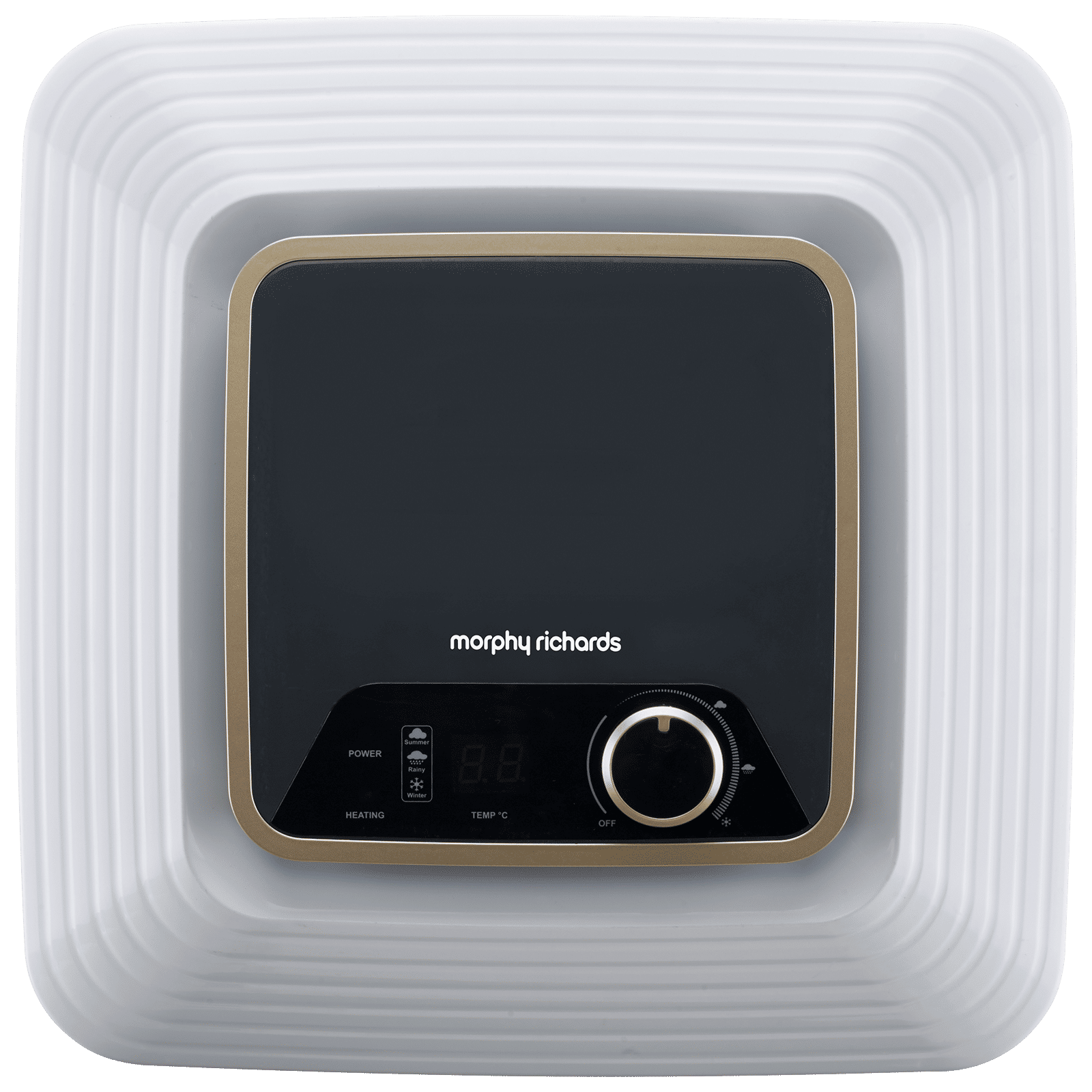 morphy richards Kube 25 Litres 5 Star Vertical Storage Water Geyser with Copper Heating Element (White and Grey)