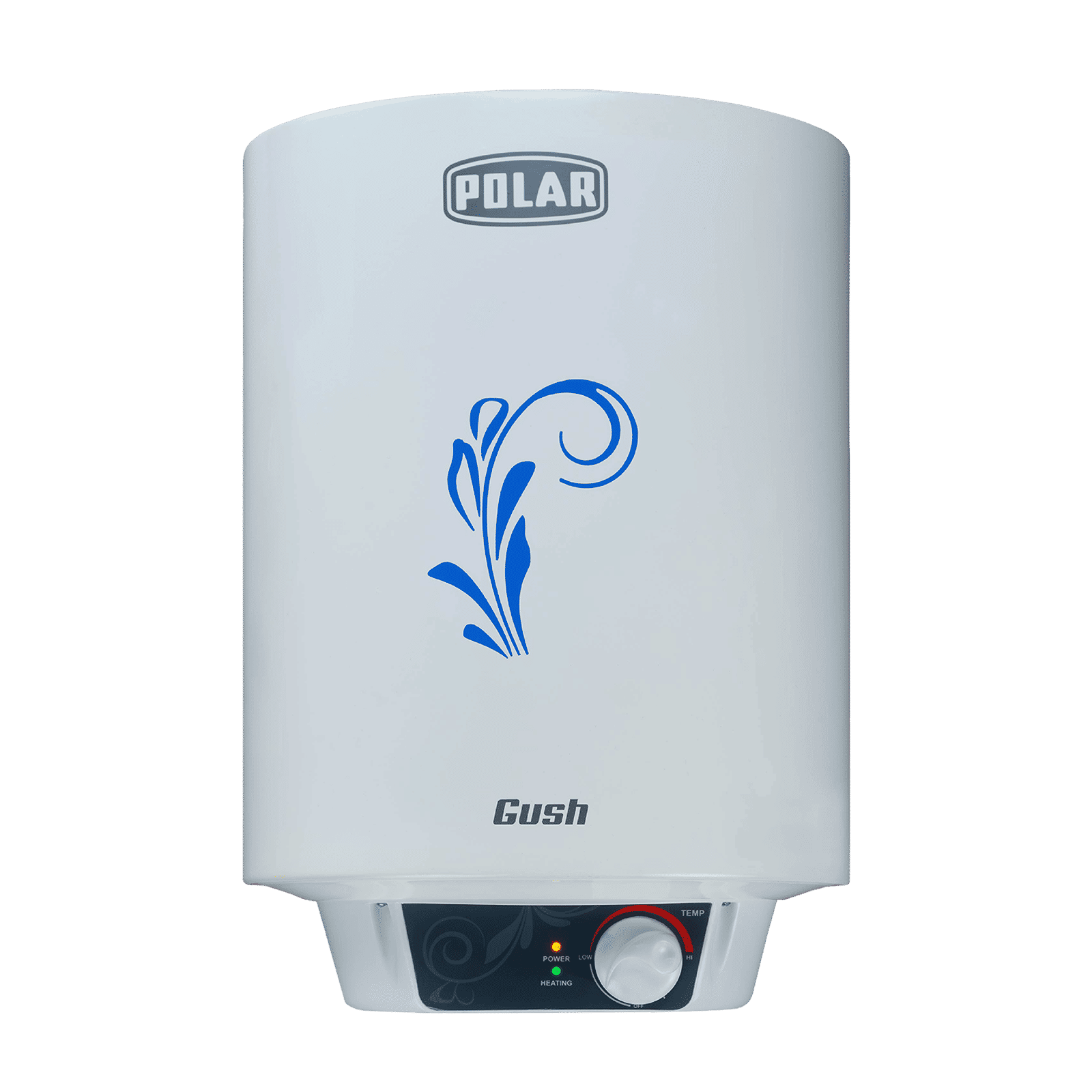 POLAR Gush 15 Litres 4 Star Vertical Storage Water Geyser with Whirlflow Technology (White)