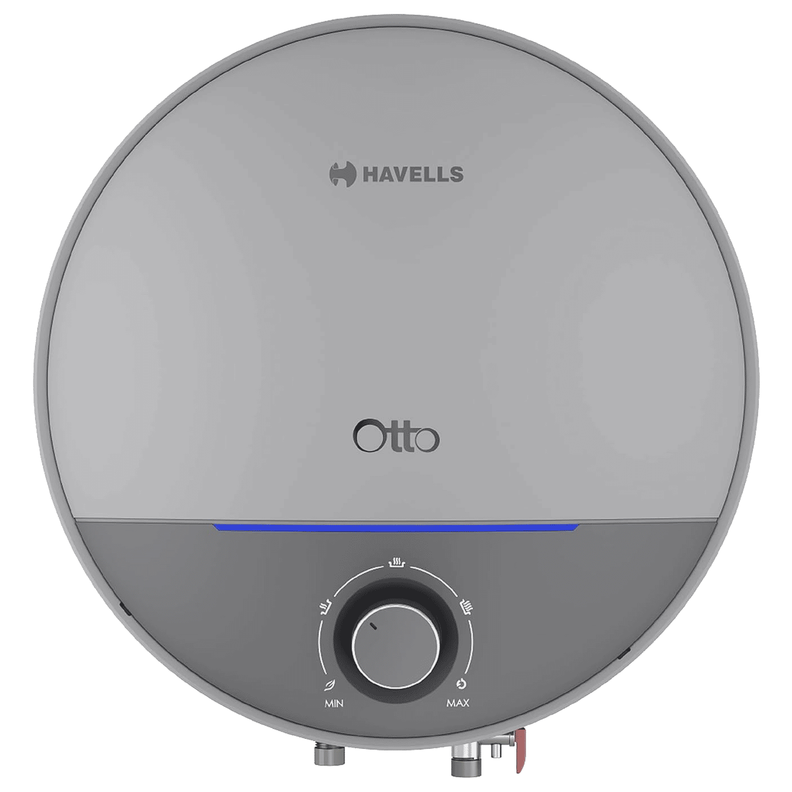 HAVELLS Otto 25 Litre 5 Star Vertical Storage Geyser with Whirl Flow Technology (Silver Grey)