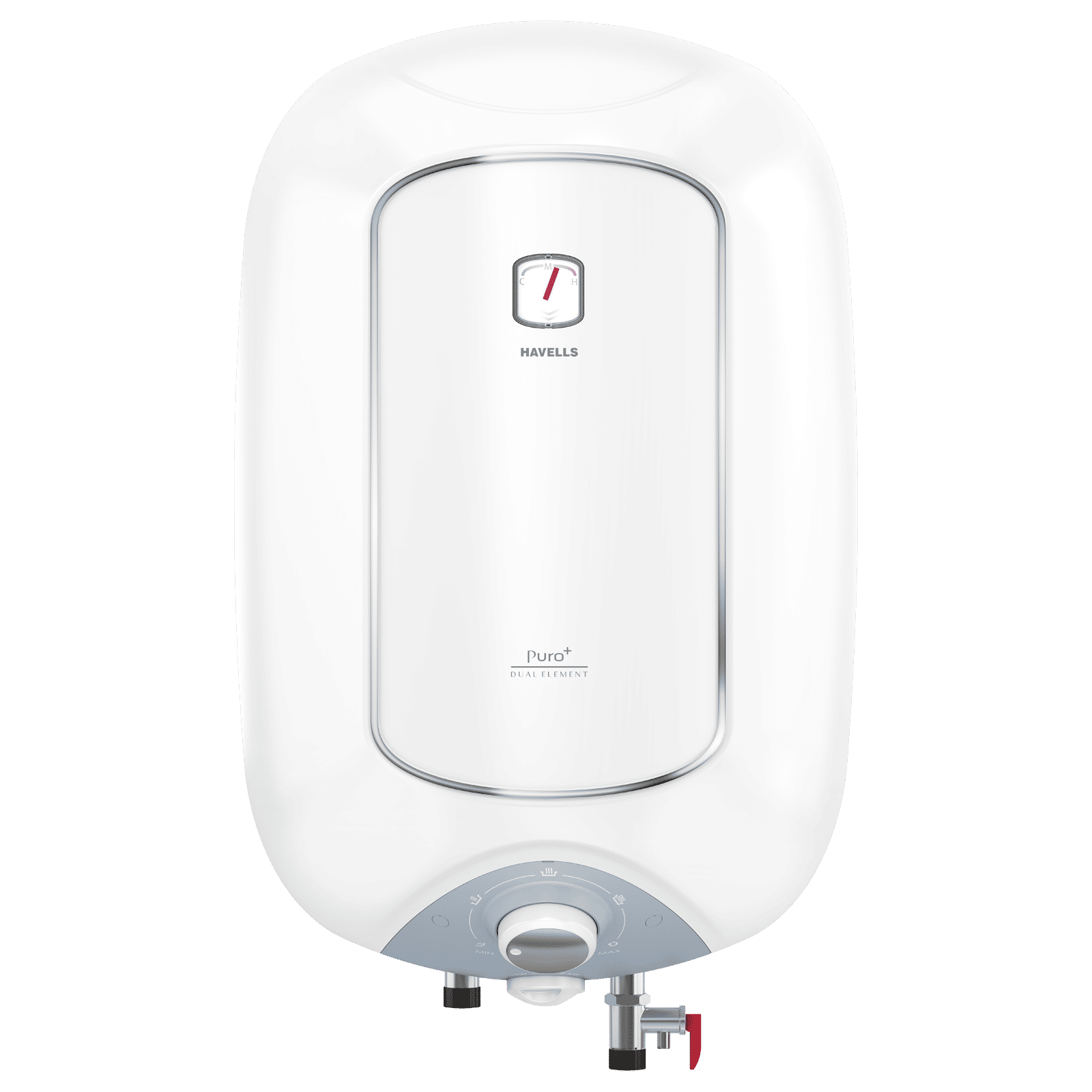 HAVELLS Puro Plus 10 Litre 4 Star Vertical Storage Geyser with High Density PUF Insulation (White)