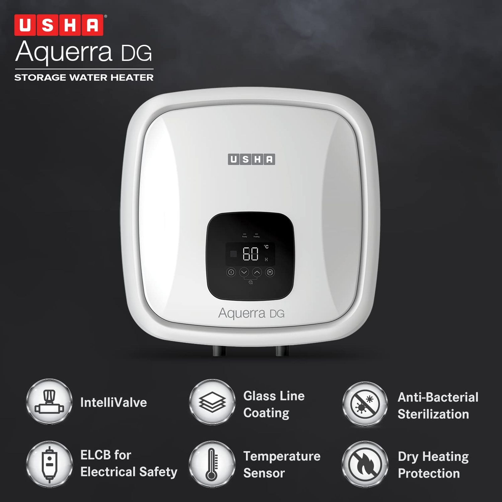 Usha SWH Aquerra 25L White