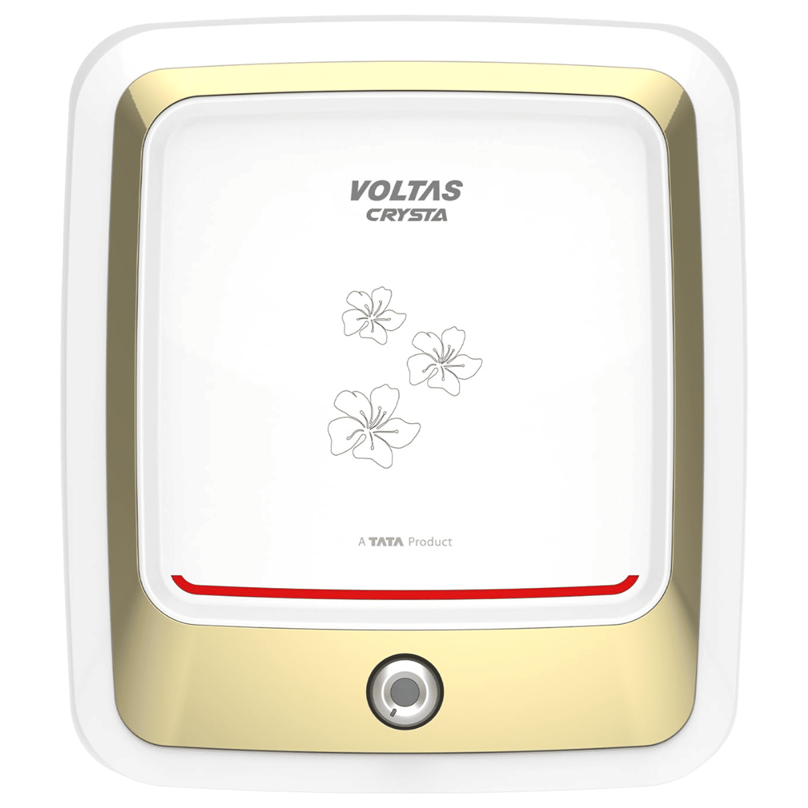 VOLTAS Crysta 25 Litre 5 Star Vertical Storage Geyser with Smart Thermostat Technology (White)