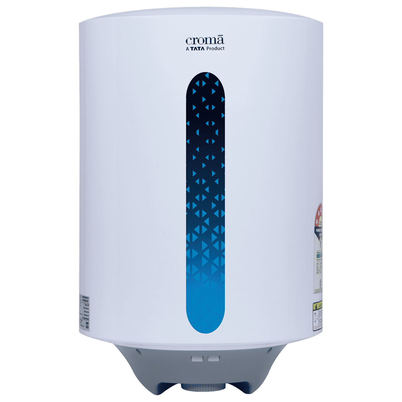 Croma AV5111 15 Litres 5 Star Vertical Storage Geyser with Temperature Control Knob (White)