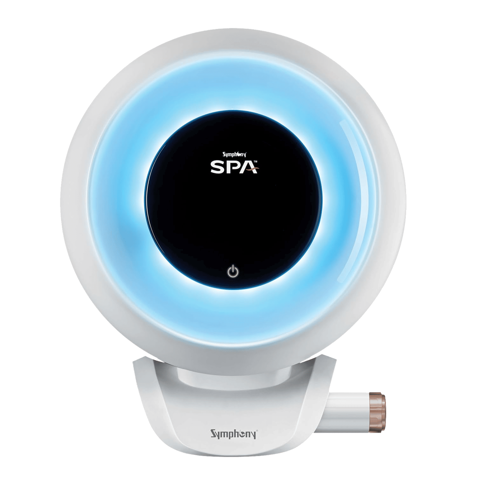 Symphony SPA 10 Litre 5 Star Vertical Storage Geyser with PUROPOD 9-Layer Advanced Water Filtration Technology (White & Grey)
