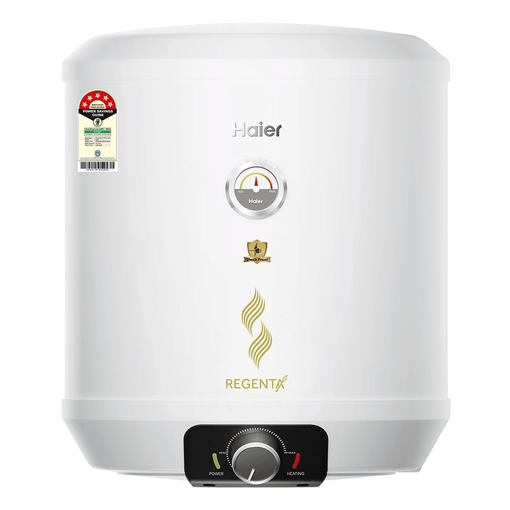 Haier REGENTA 10 Litre 5 Star Vertical Storage Geyser with RSC Technology (White)
