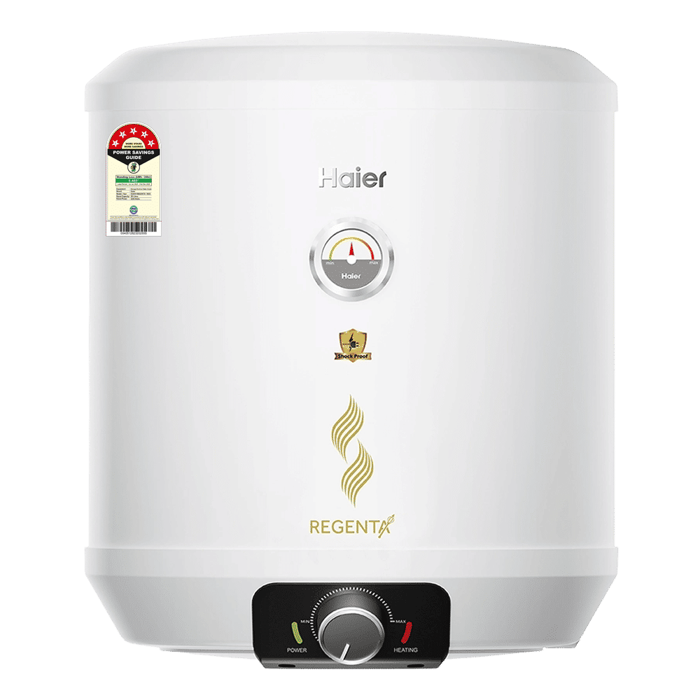 Haier REGENTA 25 Litre 5 Star Vertical Storage Geyser with RSC Technology (White)