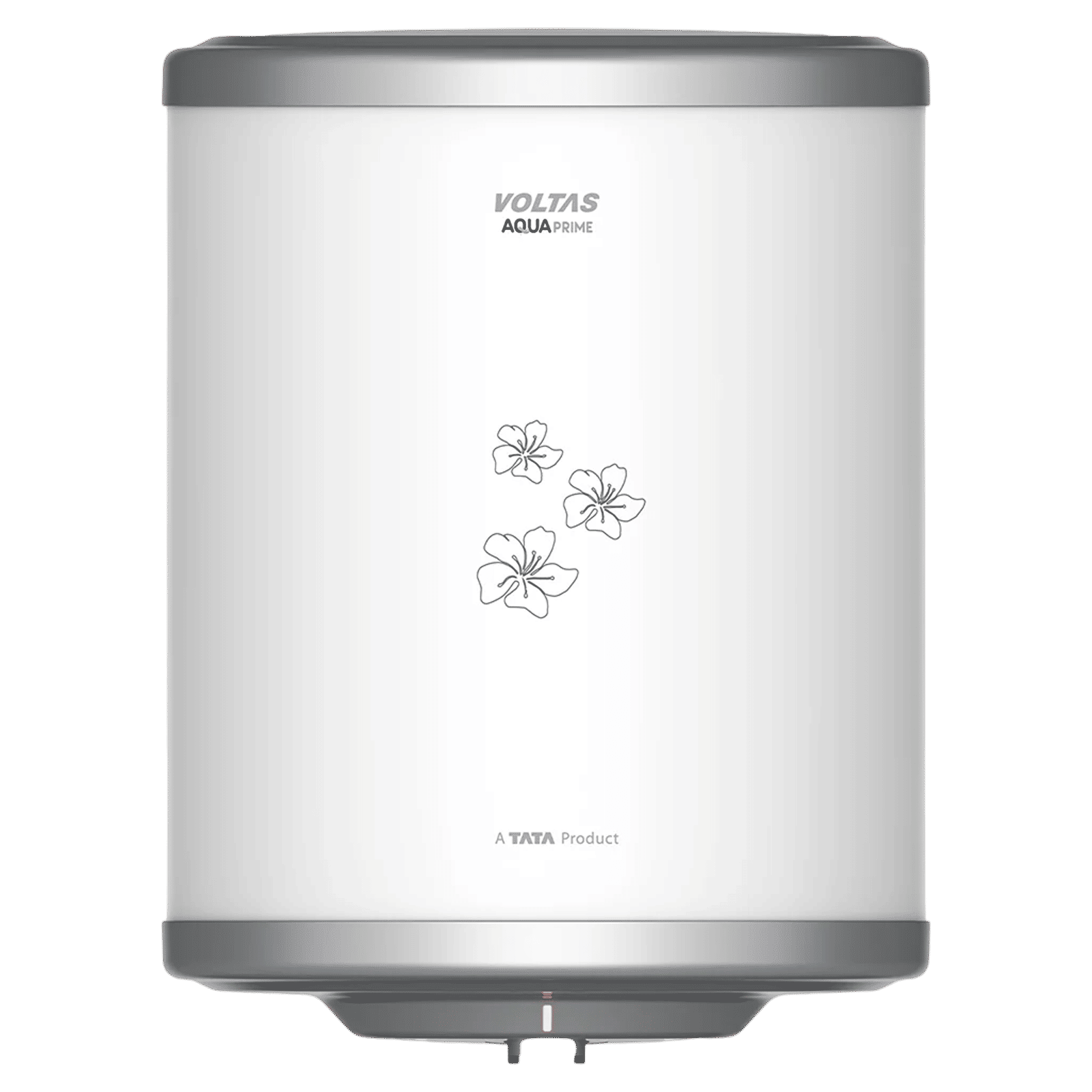 VOLTAS Aqua Prime 25 Litre 4 Star Vertical Storage Geyser with Quartzline Technology (White & Silver)