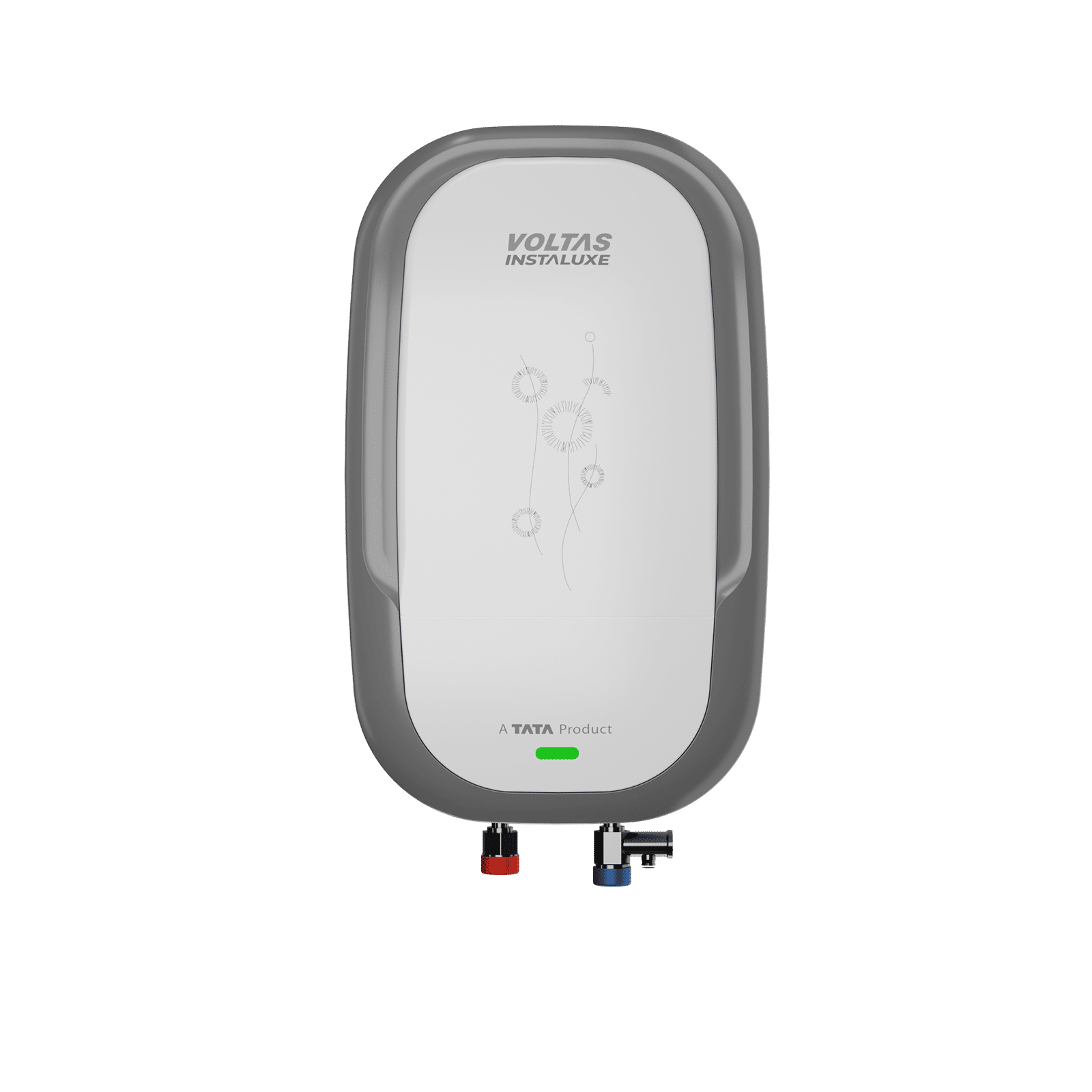 VOLTAS INSTALUXE 3 Litre Vertical Instant Geyser with 100% Copper Element (White & Metallic Grey)
