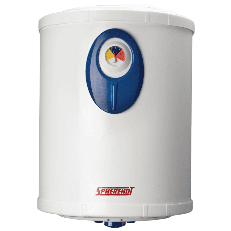 Spherehot Cylendro PGL DLX 15 Litres Storage Water Geyser (2000 Watts, SWCP002, White)