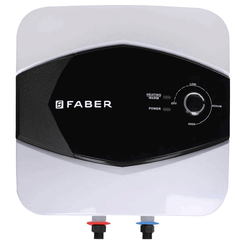 FABER 10 Litres 5 Star Storage Water Geyser (2000 Watts, FWG Glitz, White/Black)