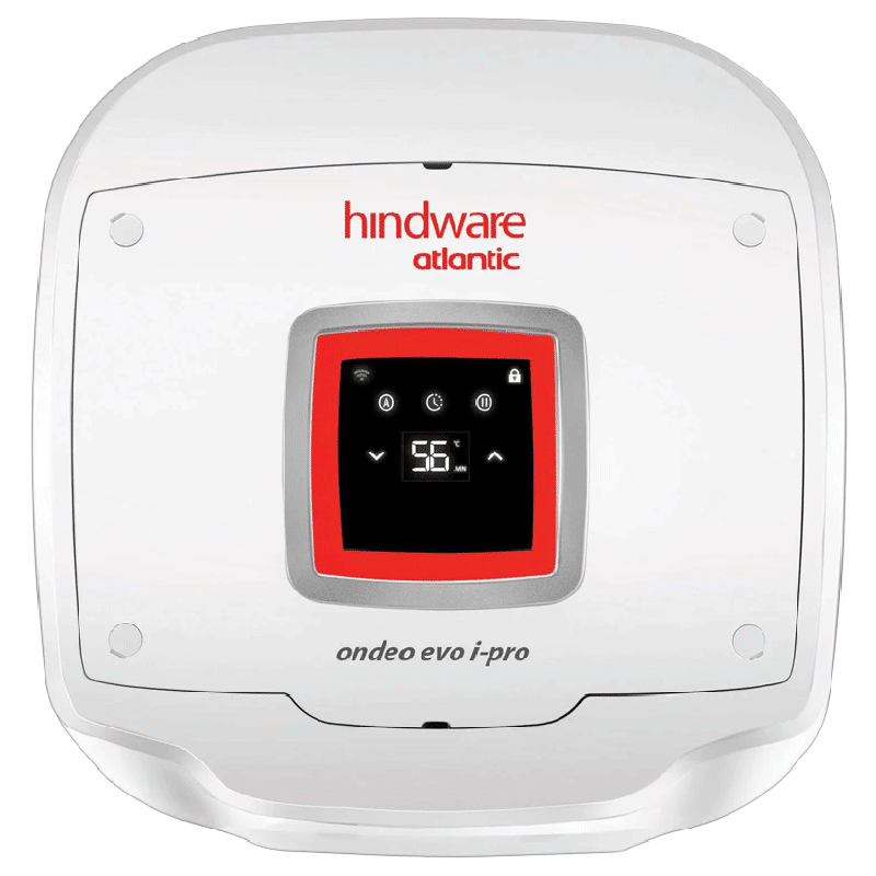 Hindware Atlantic Ondeo Evo I-Pro 15 Litres 5 Star Storage Water Geyser (2500 Watts, SWH 15A-2D-I, White)