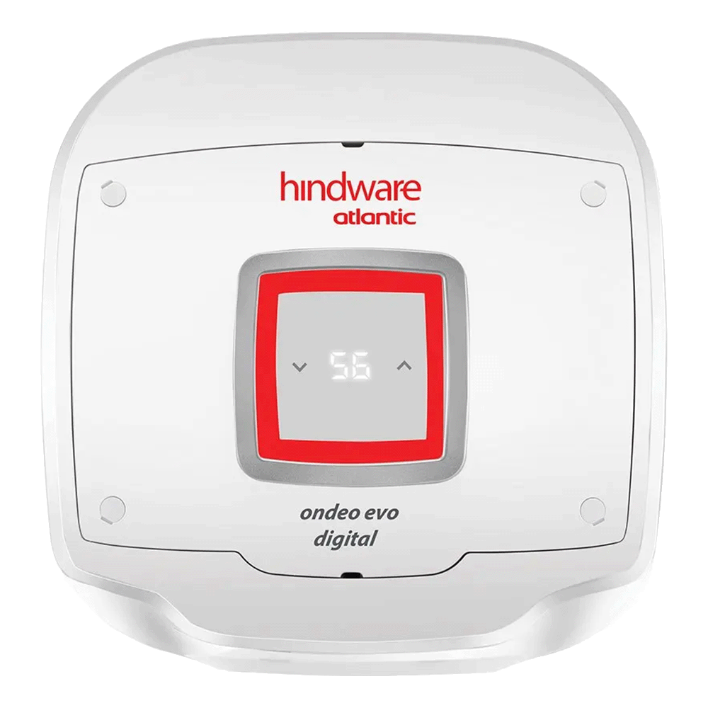 Hindware Atlantic Ondeo Evo Digital 15 Litres 5 Star Storage Water Geyser (2500 Watts, SWH 15A-2D, White)