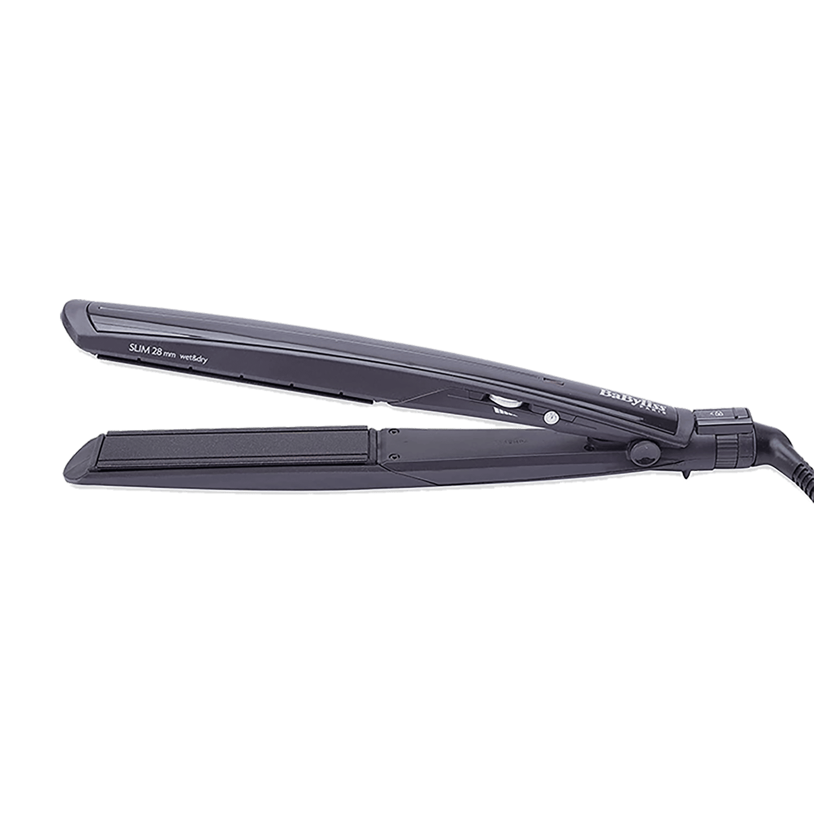 BaByliss Hair Straightener with Advanced Heating Technology (Diamond Ceramic Plate, Black)