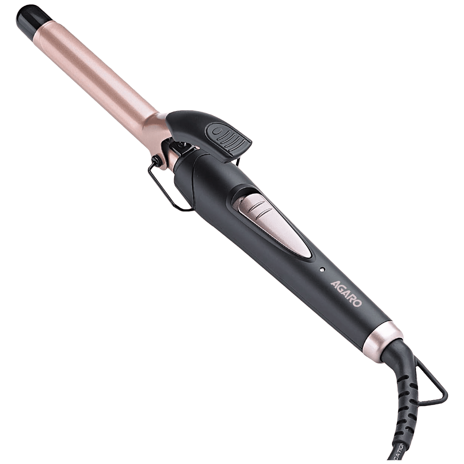 AGARO HC6001 Hair Styler with Tourmaline Infused Ceramic Plates (Cool Touch Tip, Black & Rose Gold)